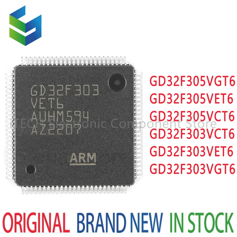 

100% новый GD32F303VCT6 GD32F303VET6 GD32F303VGT6 GD32F305VCT6 GD32F305VET6 GD32F305VGT6 GD32F GD32F305 GD32F303 IC