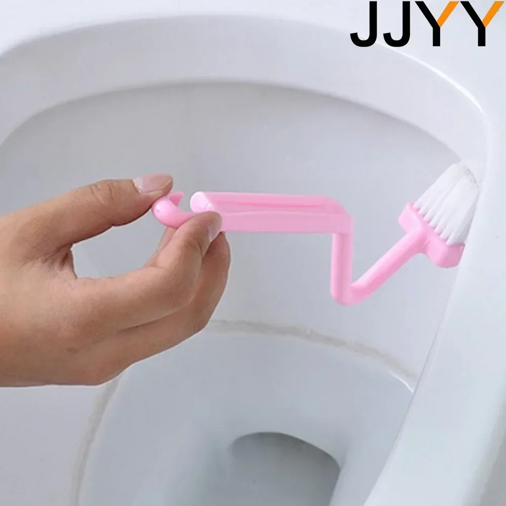 

Elbow Bathroom Cleaning Brush Lower Edge Cleaning Soft Brush Curved Edge Cleaning Tool Suitable for Bathroom Toilet Cleaning.