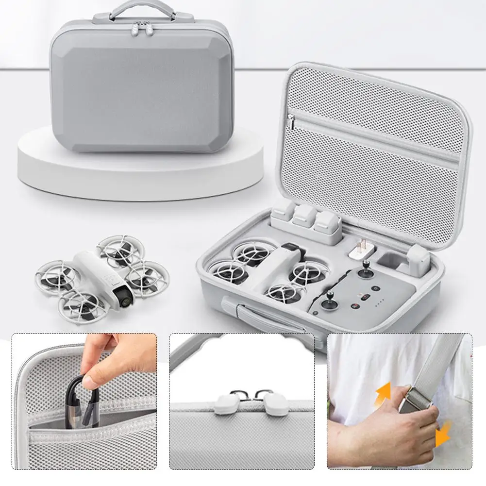 For DJI Neo Drone Storage Case Portable Handheld Hard Shell Safety Accessories Explosion-proof Bag Waterproof Carrying PU B T9A8