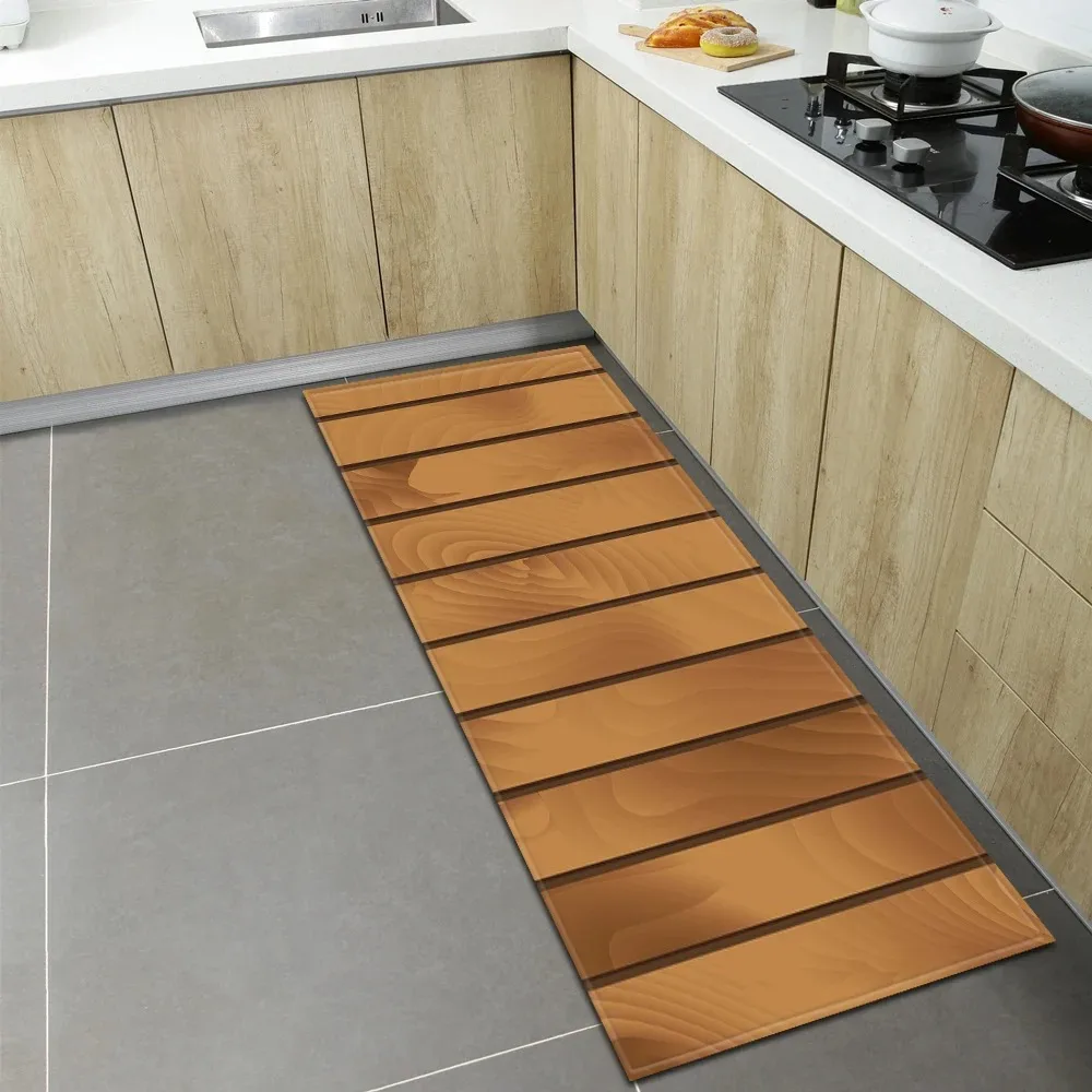 الخشب الحبوب الطابق نمط المنزل المطبخ الكلمة حصيرة الباب الأمامي الديكور الكلمة حصيرة