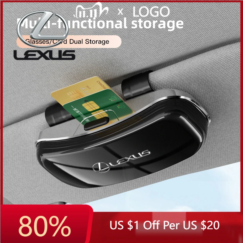 

Новые наклейки для интерьера Lexus 2026: держатель для очков на солнцезащитный козырек для Lexus F SPORT GS GX IS LS LX CT LC RC