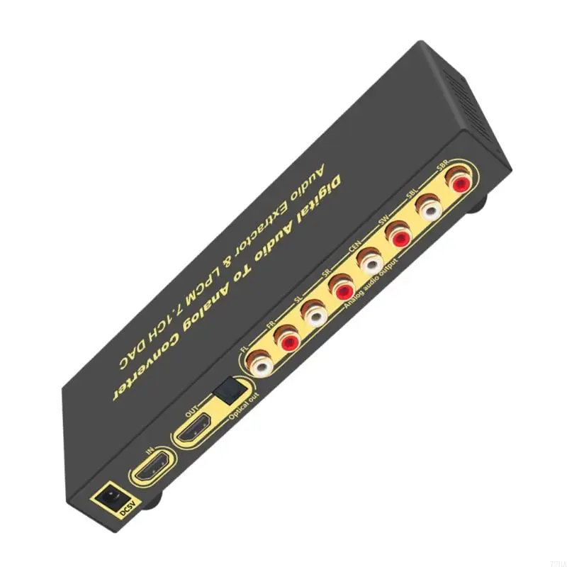 

77HA Optical Fiber SPDIF Extractor Converter 7.1CH