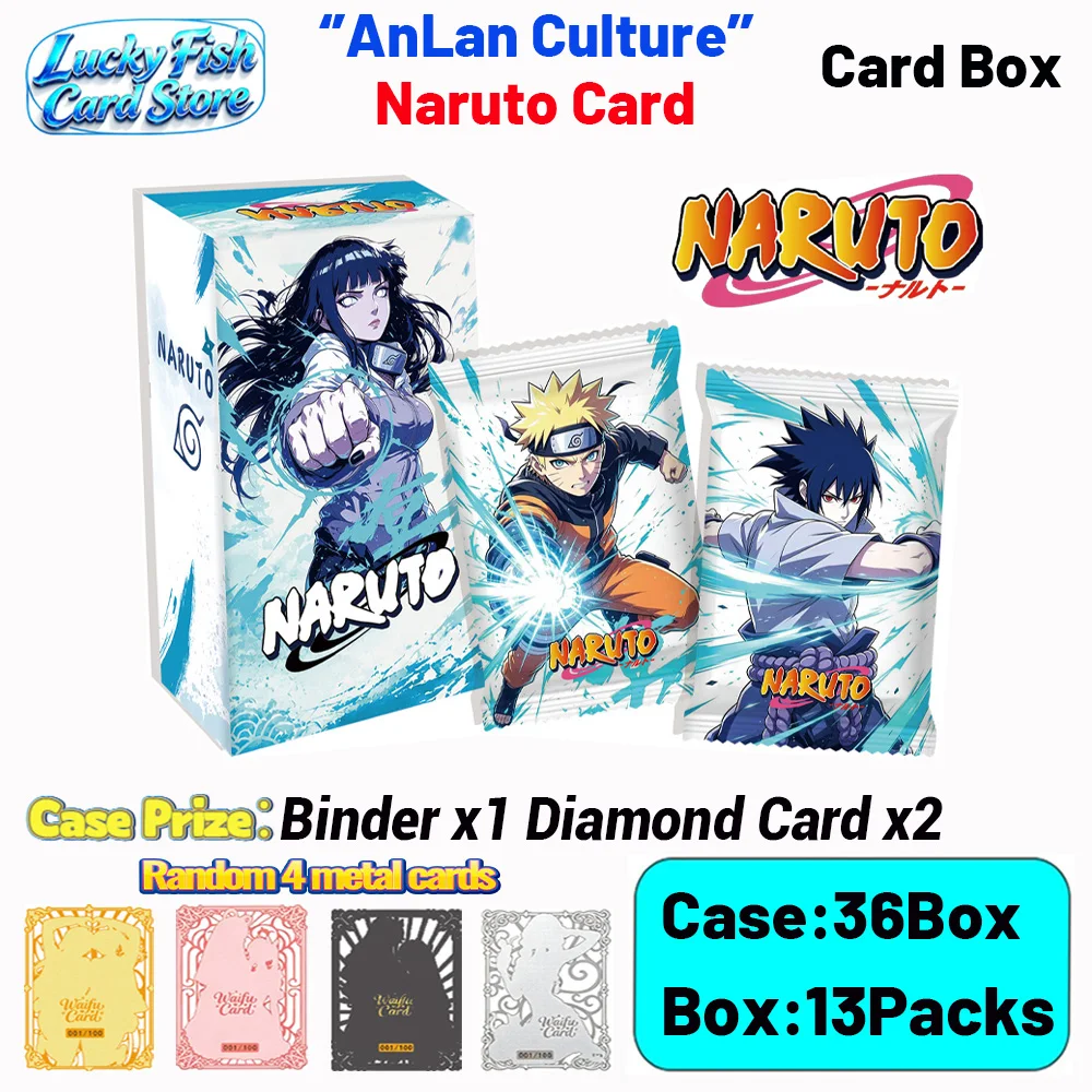 Wholesale 2026 New EucBlu AnLan Creative Studio Naruto Card CCG TCG Anime Collection Cards Uzumaki Children's Toys Birthday Gift