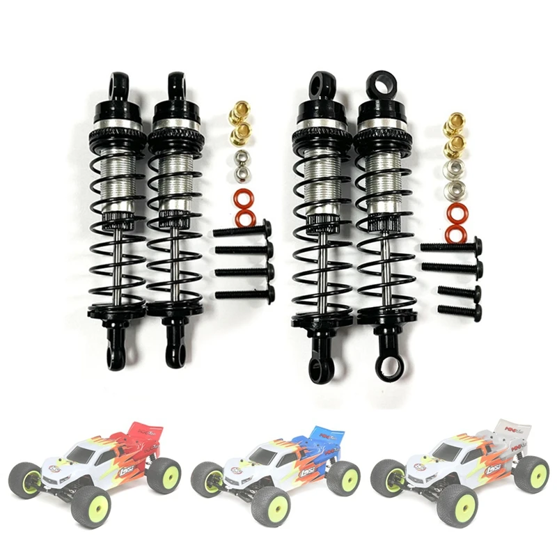 Metalen Voor En Achter Schokdemper Demper Voor Losi 1/18 Mini-T 2.0 1/16 Mini-B RC Truck auto Upgrades Onderdelen