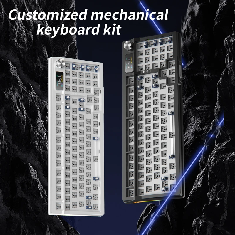 مجموعة لوحة المفاتيح الميكانيكية YINDIAO Y95 3-وضع سماعة لاسلكية تعمل بالبلوتوث قابلة للتبديل السريع rgb طوقا التخصيص مجموعة لوحة مفاتيح الألعاب لتقوم بها بنفسك