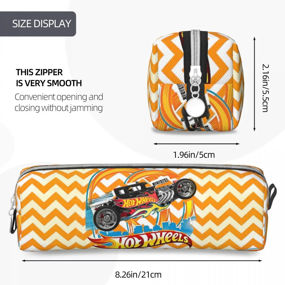 Cartoon Racing Hot Wheelss Unleashed Astuccio per matite Astuccio portapenne per ragazze Ragazzi Borse Studenti Scuola di cancelleria cosmetica