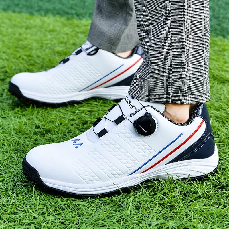 Nowe męskie buty golfowe, biznesowe buty sportowe na świeżym powietrzu, profesjonalne buty treningowe