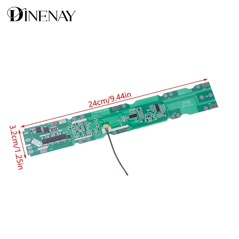 10S 36V 15A BMS لوح حماية بطارية الليثيوم منفذ مختلف لبطارية سكوتر كهربائي 18650