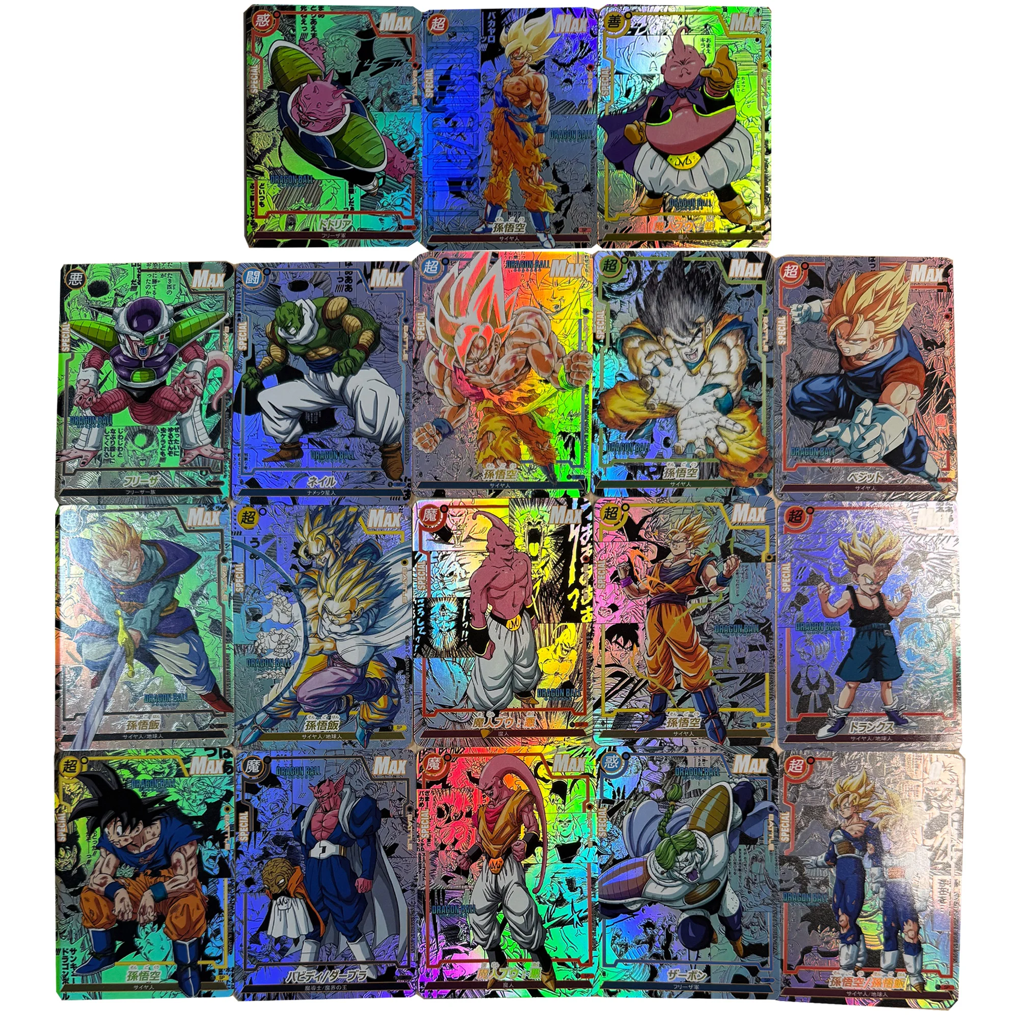 

Набор из 18 карточек для самостоятельного изготовления: коллекционные карты Dragon Ball TCG с Сон Гоку и Вегетой, серия IV, комиксы, аниме-карточки, подарок, игрушки