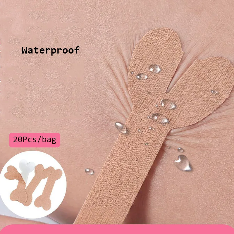 20Pcs/bag Waterproof Reusable Body Sticker Cotton Soft Comfortable Traceless Adult Party Decor For Couple Night Game Accessory