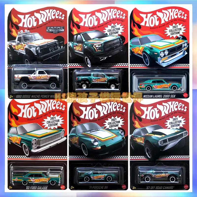 

1/64 Hot Wheels 2021 Collector Edition Red Line Car Model 71 Porsche 911 Collectible Room Ornament Boy Birthday Toy Gift