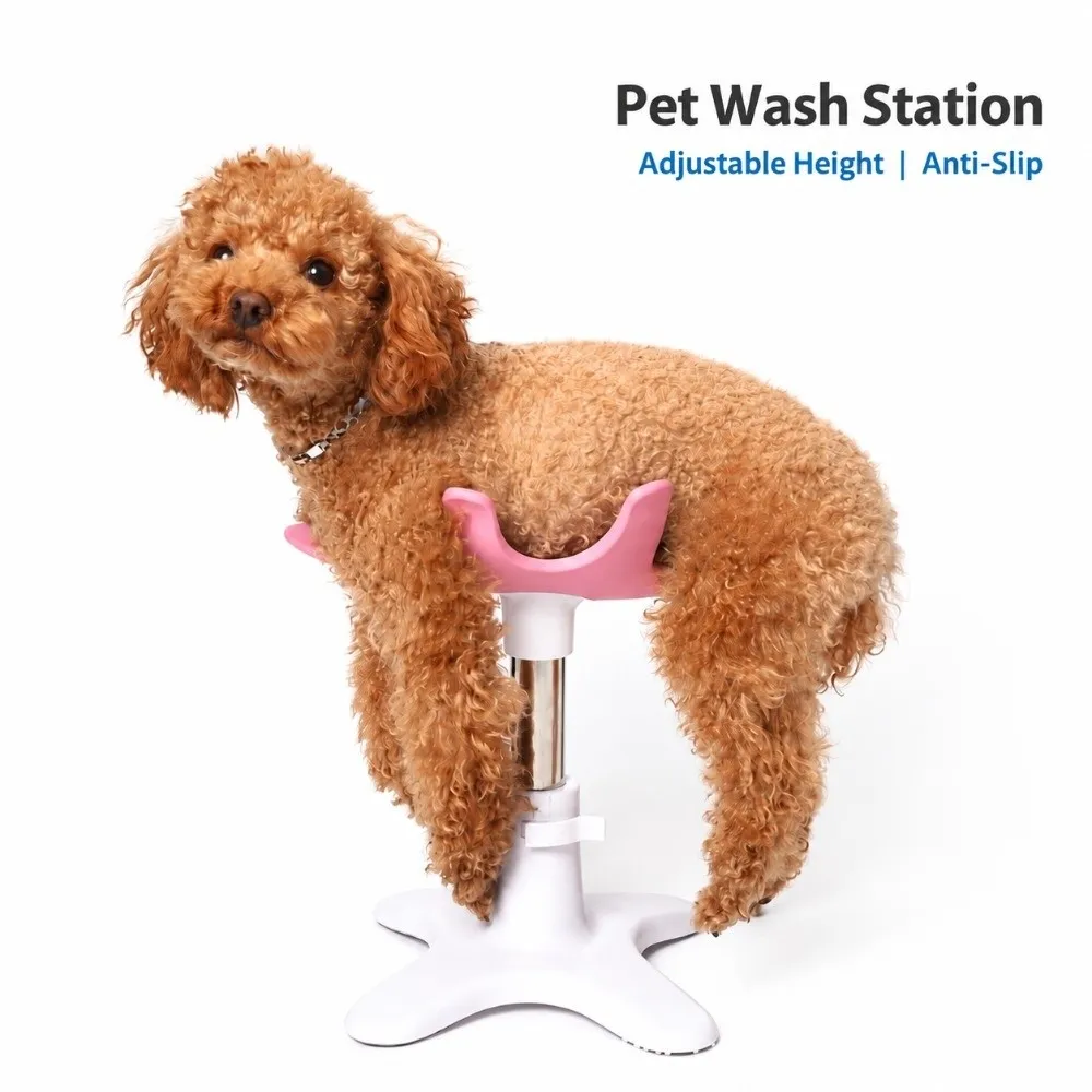 Adjustable Height Dog Grooming Stand Compact Heavy Duty Pet Grooming Bench Sturdy Portable Dog Assist Stand Dog Grooming