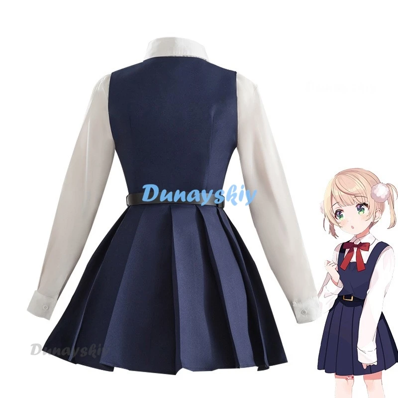 Vtuber Cosplay Shukusei Loli Kami Requiem Shigure Ui Cosplay Costume JK Girl School Uniform Vtuber Cute Dress Kid Lori Suit