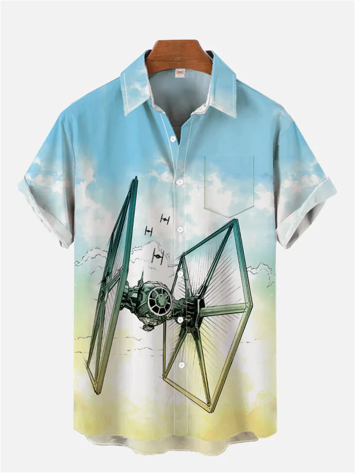 Camisas de manga corta con estampado divertido para hombre, Tops informales hawaianos con solapa, camisas holgadas de talla grande, novedad de
