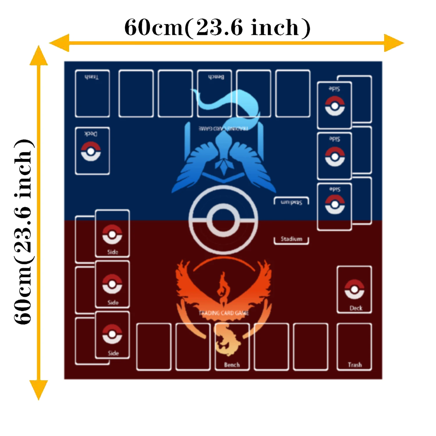 PTCG Trading Card Game Battle Playmat Table Mat for Card Players