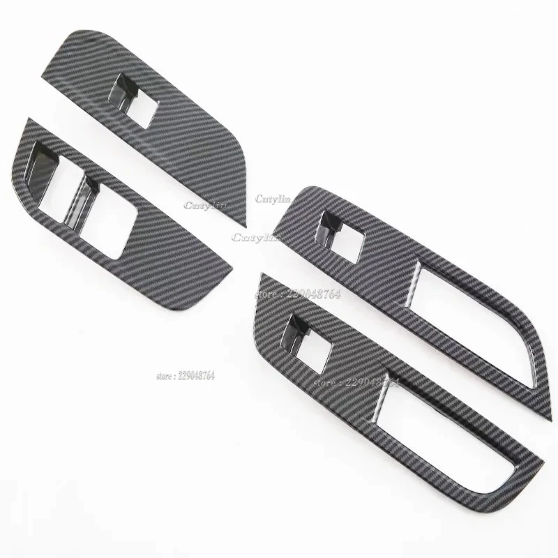 RHD For MG 4 MG4 EV Mulan 2022 2023 2024 Inner Carbon Fiber Air AC Outlet Door Handle window switch gear Panel Cover Accessories