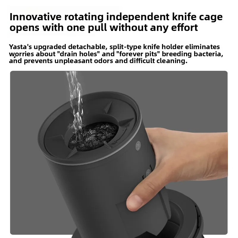 معالج نفايات المطبخ، تصريف منزلي للمطبخ، مطحنة طعام رطبة أوتوماتيكية صغيرة، جهاز التخلص من نفايات الطعام عالي السرعة #1