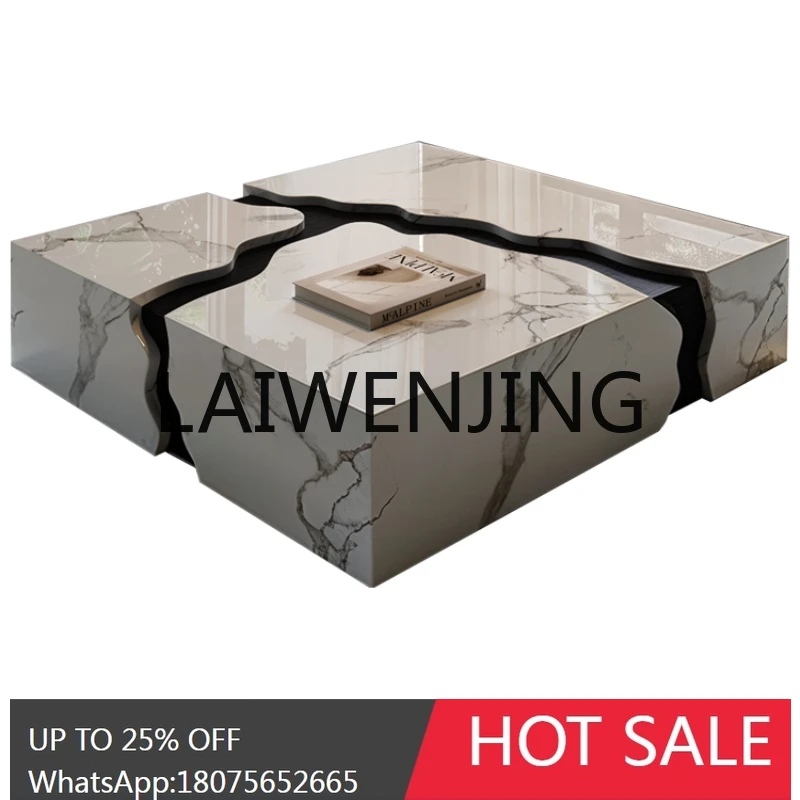 

RWJ Natural Marble Shaped Square Creative Art Big Tea Maker