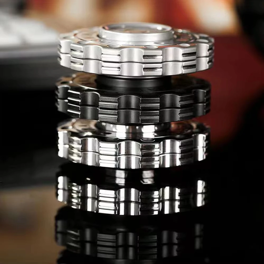 Strahlung Warnung Fidget Slider Spinner EDC Getriebe Hand Spinner Clicker Erwachsene Zappeln Spielzeug ADHS Werkzeug Anti-angst Stress Relief Spielzeug
