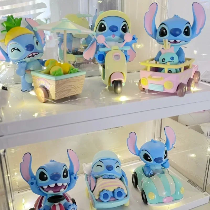 Miniso Kawaii Mystery Box Disney Stitch Lilo & Stitch Tour Series Blind Box Anime Figure Doll Desktop Ornament Toy Regalo di compleanno