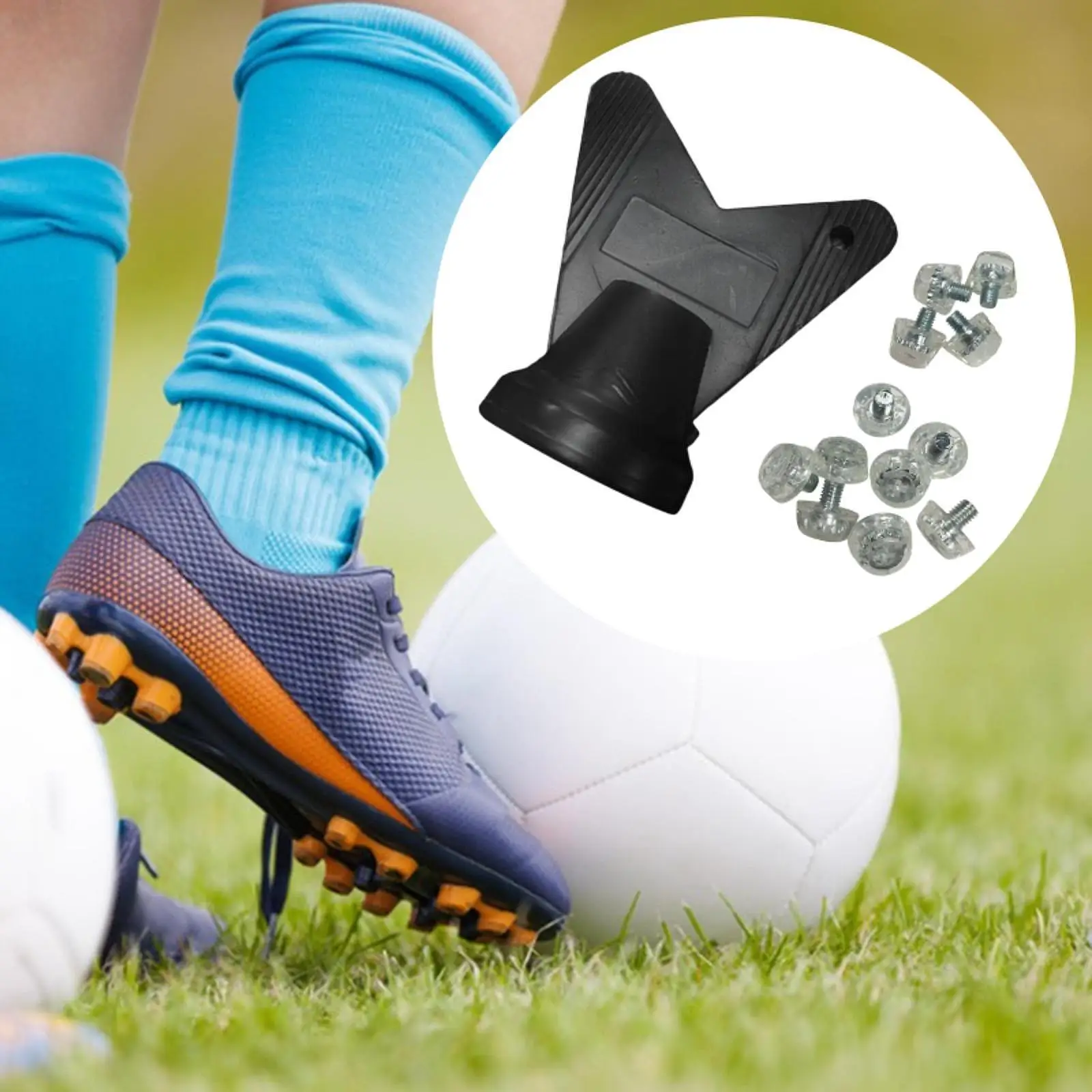 

12x Football Boot Studs Portable M5 Threaded 7mm 10mm Football Shoe Spikes