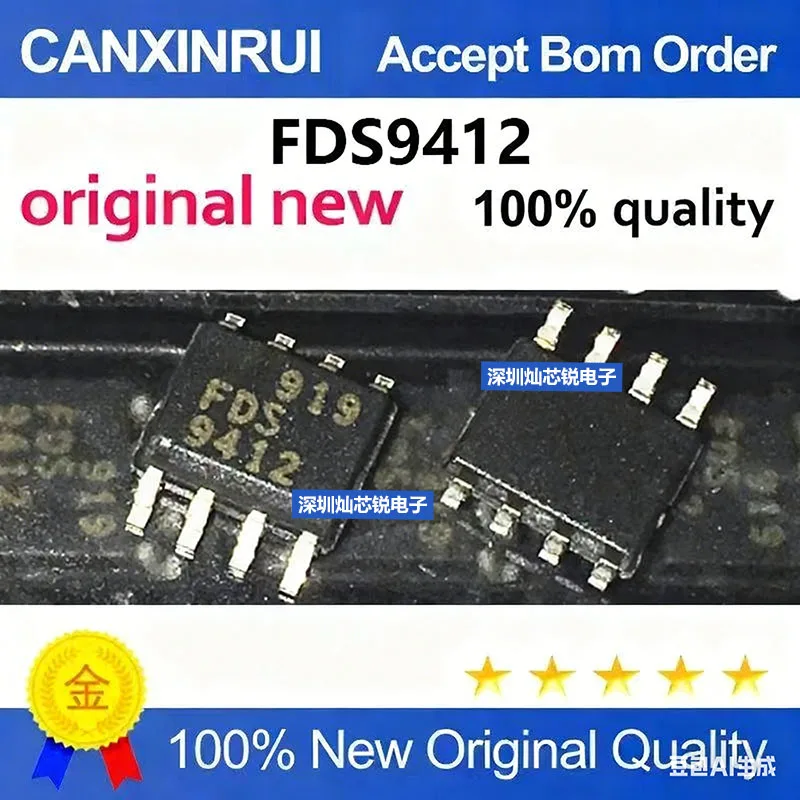 (5-100pieces)FDS9412 9412 N-Channel Enhancement Mode Field-Effect Transistor SOP8 Brand New Original