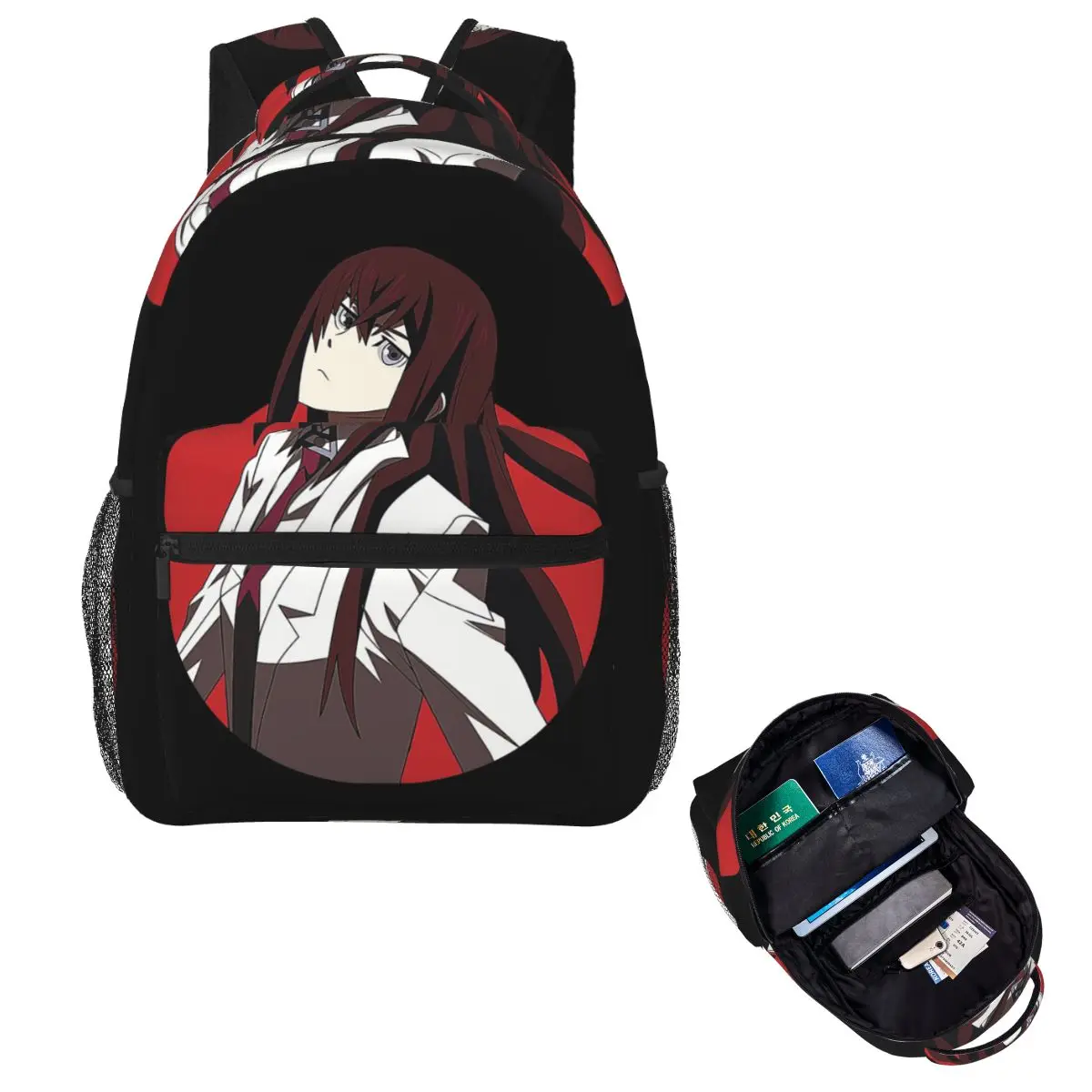 

Рюкзак Kurisu Makise Steins Gate, Лидер продаж, рюкзак большой емкости, детская сумка для книг, школьная сумка, сумки на плечо для мужчин и женщин