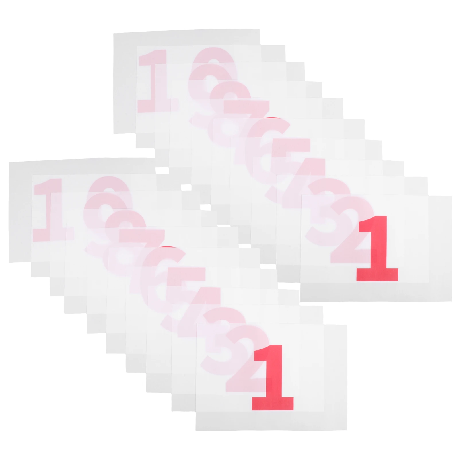 

50Pcs Race Bibs Lightweight Reusable Weather Resistant Marathon Cycling Running Accessories Number Tags