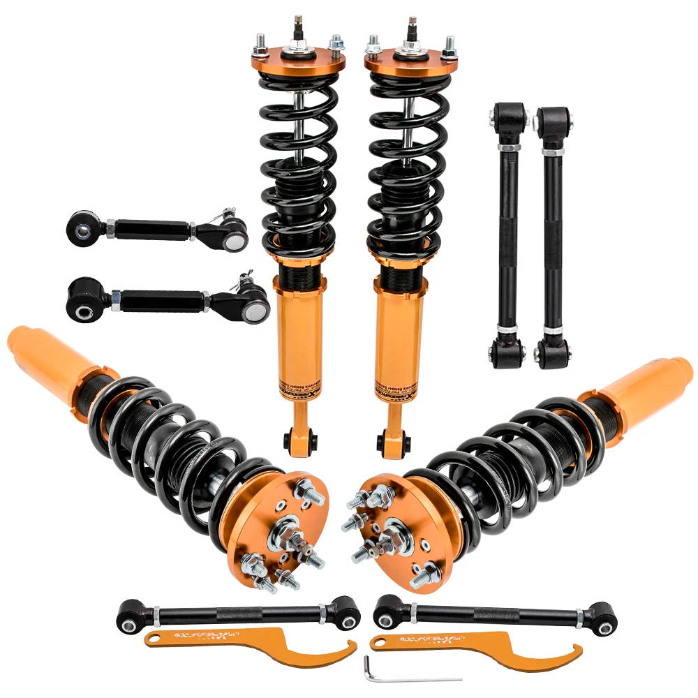 24 Way Damper Coilovers & Rear Camber Arms Kit For Honda Accord 2003-2007