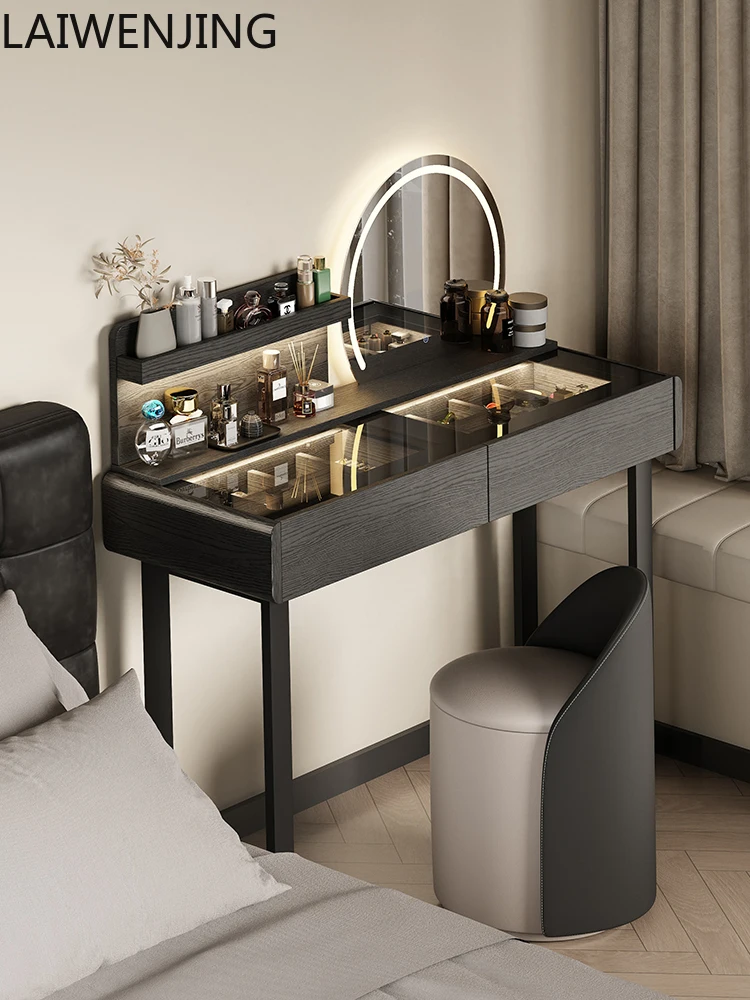 

MJY Italian bedside dresser small apartment chest integrated bedroom retractable makeup table