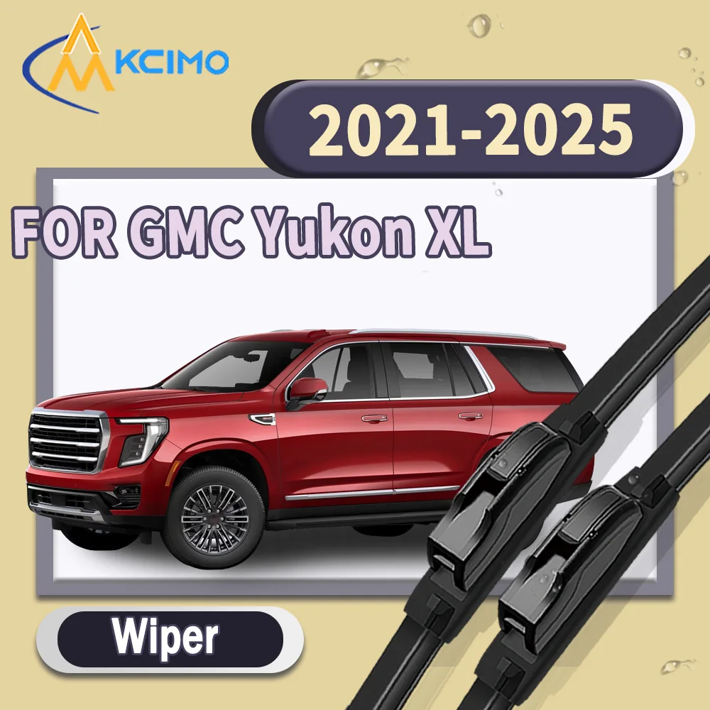 

High Quality Silent 2pcs Windscreen Car Rain Brush Front Windshield Auto Wipers Perfect Fit for GMC Yukon XL 2021-2025