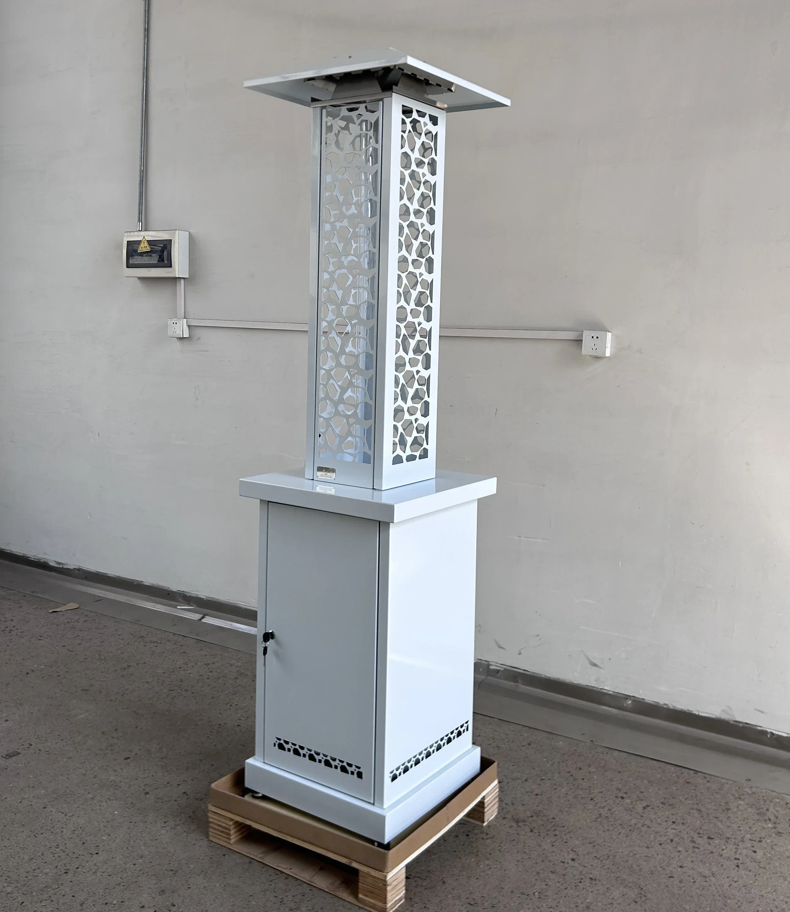 OPS2001A freestanding weatherproof outdoor pellet stove patio heater garden/patio fireplace