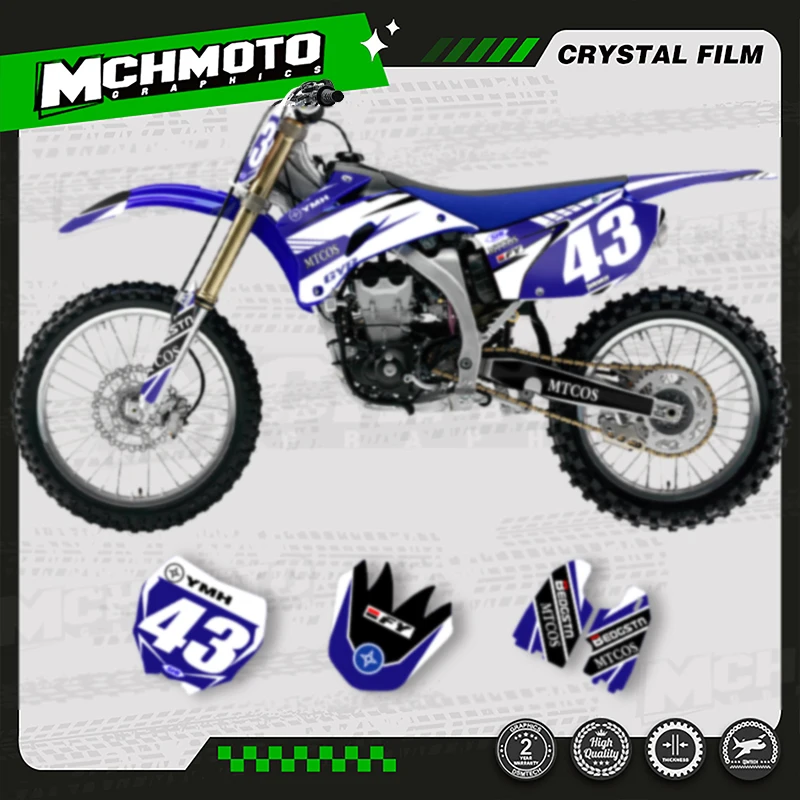 

MCHMFG New Style Motorcycle Graphics Decal Stickers Kits For YAMAHA 2006 2007 2008 2009 YZF250 YZF450
