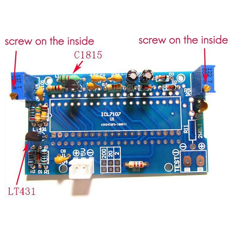 4X voltmetro Kit fai da te parti ICL7107 voltmetro digitale con testa di metro