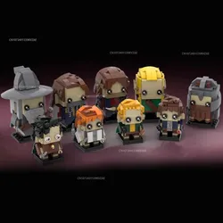 MOC Lords Ringsed Scene Fellowship Team Brickheadz Building Blocks Set Movies Action Figures  MOC-21223 Assemble Brick Toys Gift