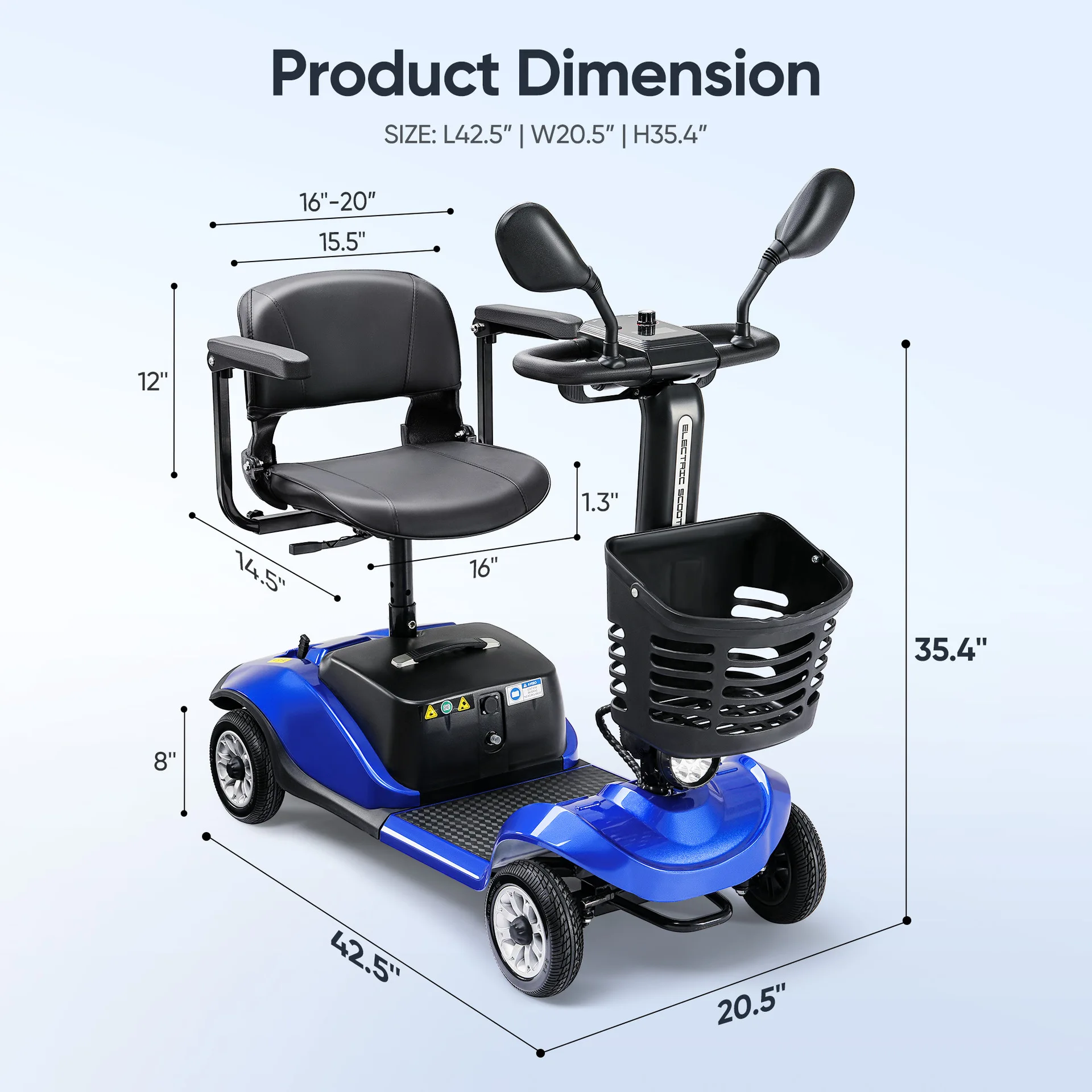 

2025 Lightweight foldable aluminum frame, 250W motor for pain relief for people with disabilities