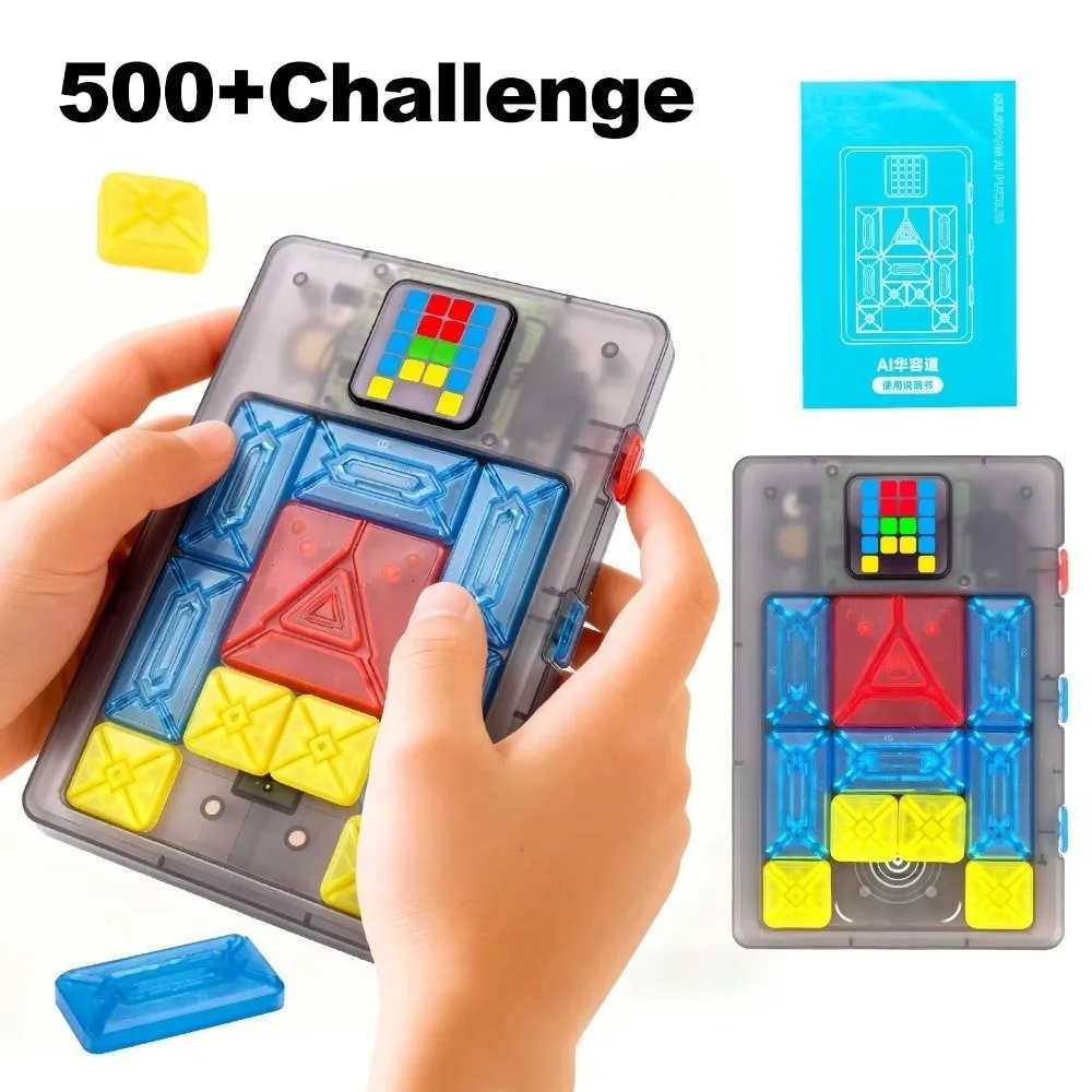 Sliding Block Magnetic Suction Block Puzzle 500+ Levels Logical Thinking Training Huarong Road Puzzle Brain-burning
