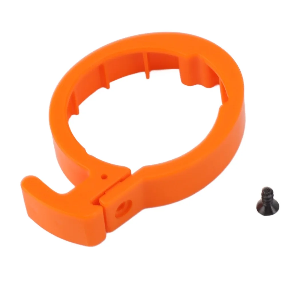 

2 Set ABS Scooter Folding Guard Ring Round Orange Front Round Locking Ring Electric Scooter Limit Ring for Ninebot F30 and F40