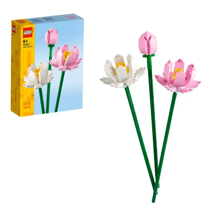 

Lego building block plant series 40647 lotus boys and girls children building block toy gifts Valentine's Day Qixi Day gifts