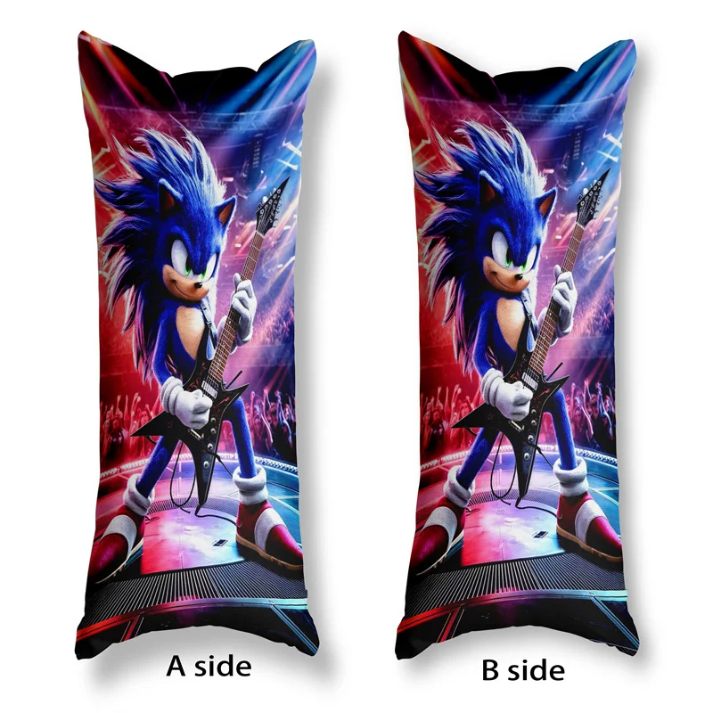 

Full Body Sonic Pillowcase Cartoon Anime Long Pillow Case Living Room Home Dormitory Sofa Cushion Cover Decor Kids