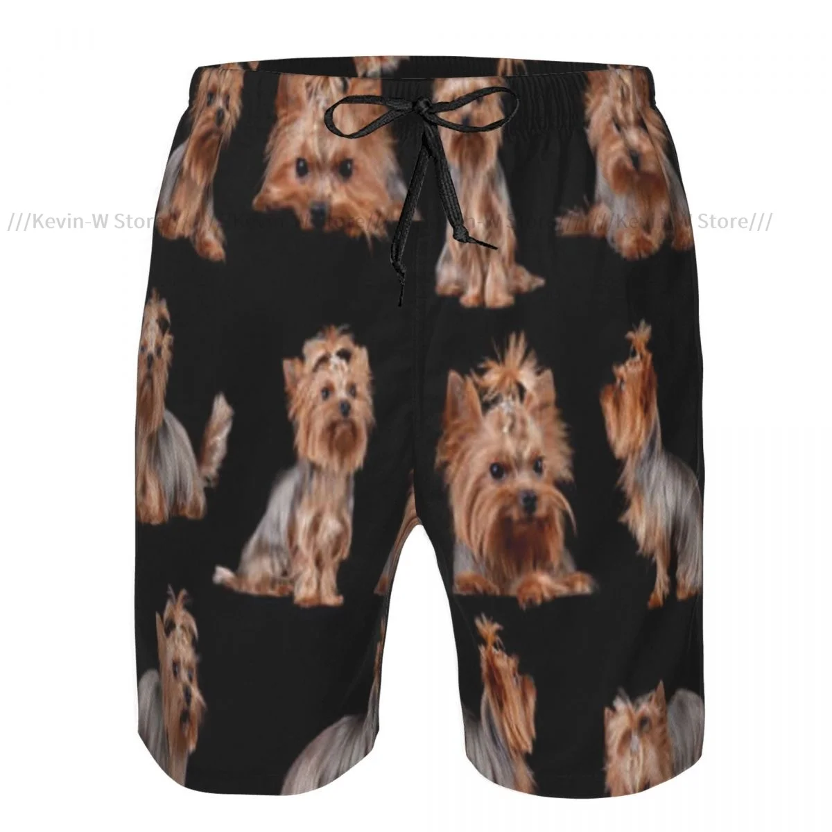 Swimsuit Beach Quick Drying Trunks For Men Yorkshire Terrier Dogs Background Swimwear Briefs Board Shorts Fast Dry Beachwear