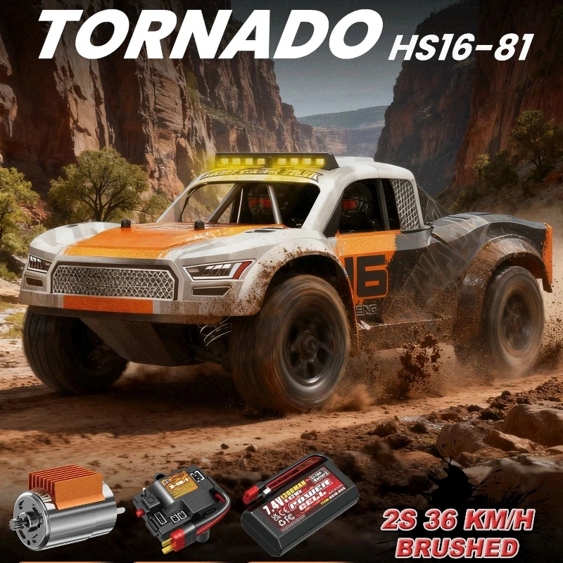 Cool Stuff Toy Car Funny Gift-52km/h High-speed 4WD Rc Truck,Remote Control Car Toy,1:16 Brushless Off-road Rc Car,Toys for Kids