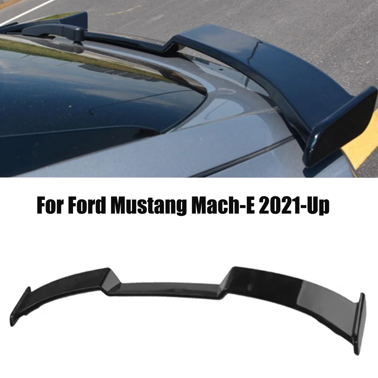For Ford Mustang Mach-E 2021-Up Car Rear Trunk Spoiler Roof Wings Tail Wing Air Splitter Body Kit External Decorate Accessories