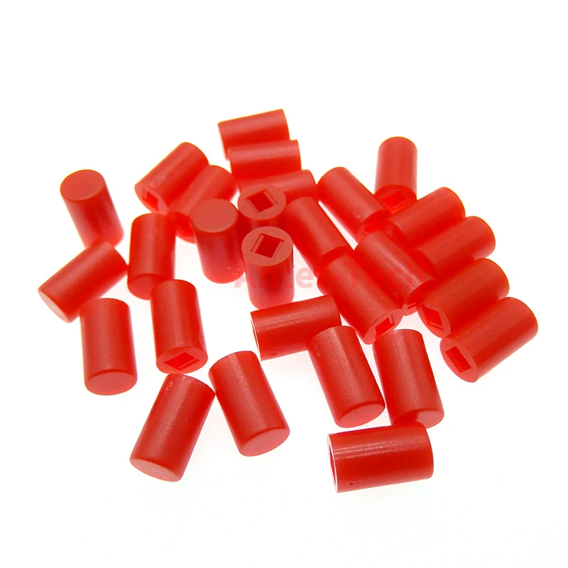 50Pcs A04 Tactile Push Button Switch Cap 10mm Applies to 5.8*5.8 7*7 8*8 8.5*8.5 Self-locking Switch Button Cap  Switch caps