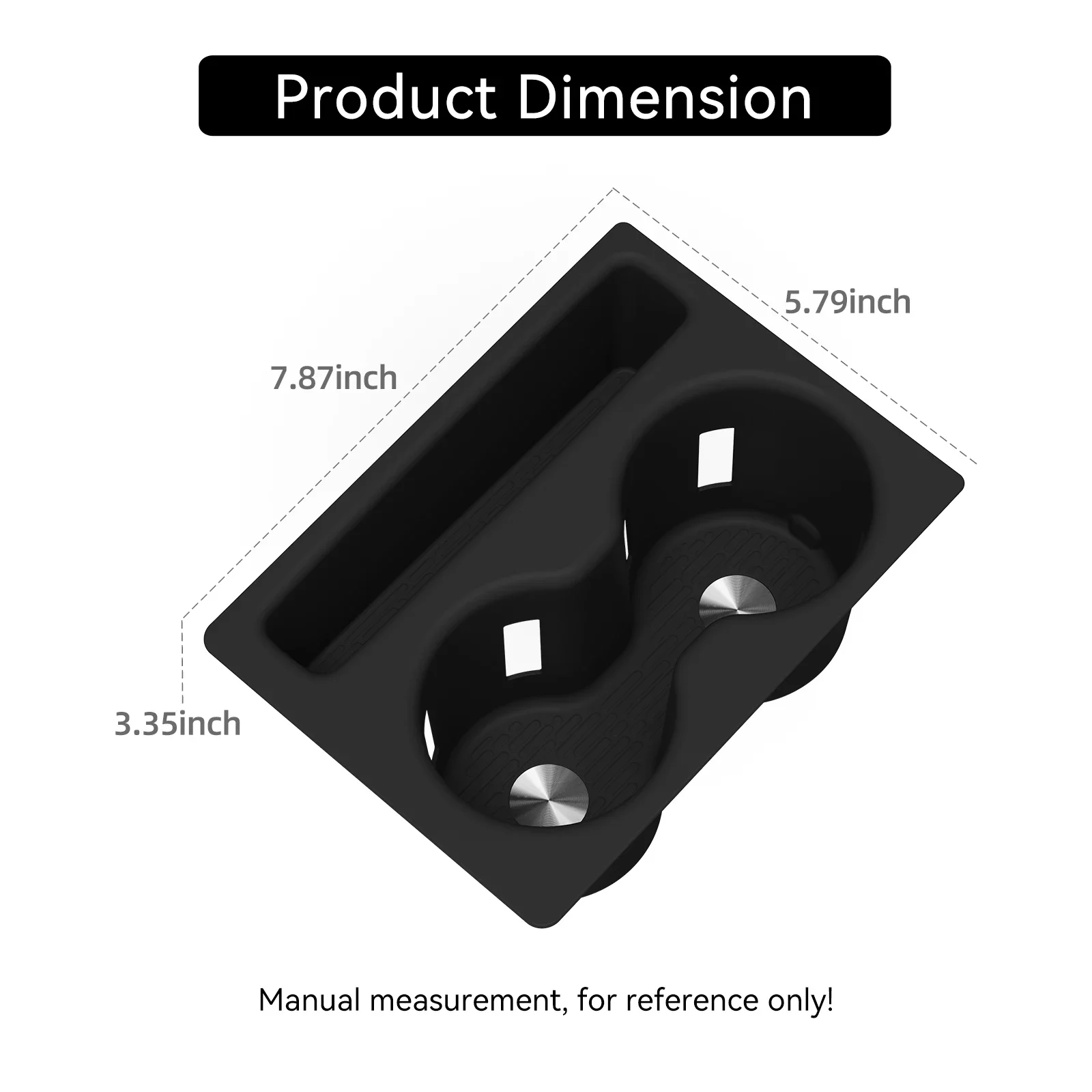 ZUNDUO Left Drive for Chery Tiggo 7L/Omoda C7/Tenet T7 2026+ LHD Center Console Cup Holder Shock-Absorbing Car Accessories Black