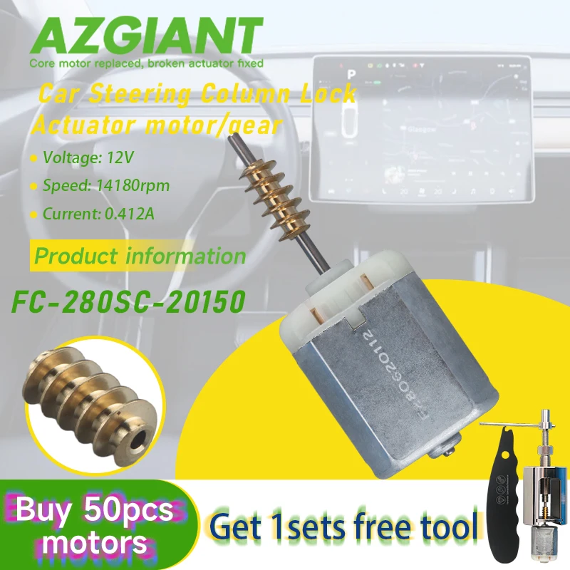 

AZGIANT Steering Column Lock motor FC-280SC Worm Tools for VW Jetta Polo T-Cross T-Roc Brand New Interior Replacement Parts