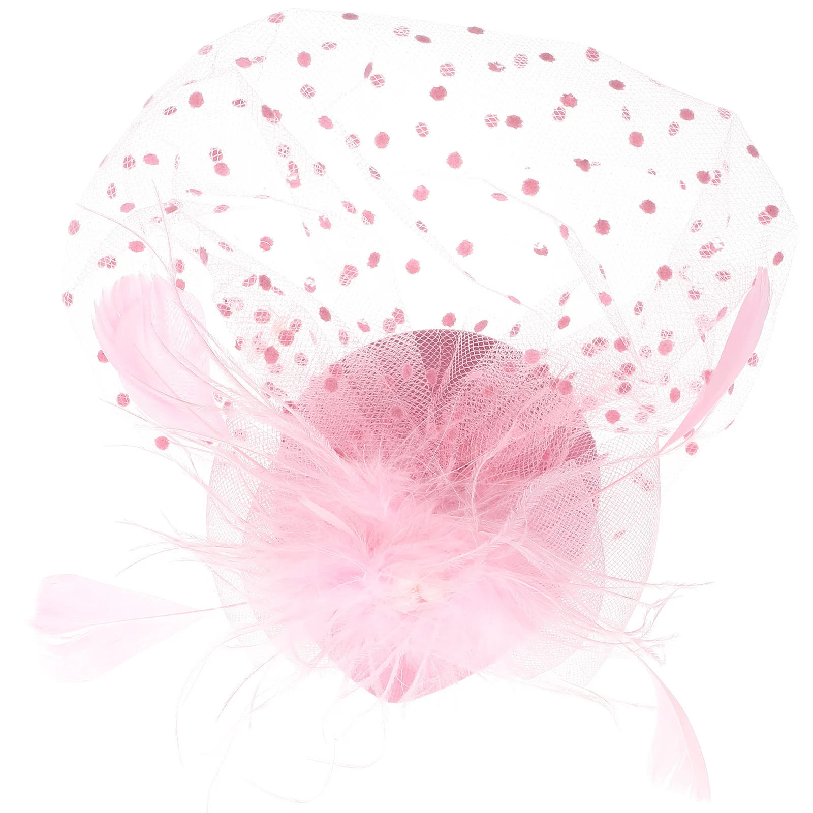 

Mesh Fascinator Hat Tea Party Headpiece Women Fascinator Bridal Wedding Hair Clip Bride Headdress Banquet Accessories