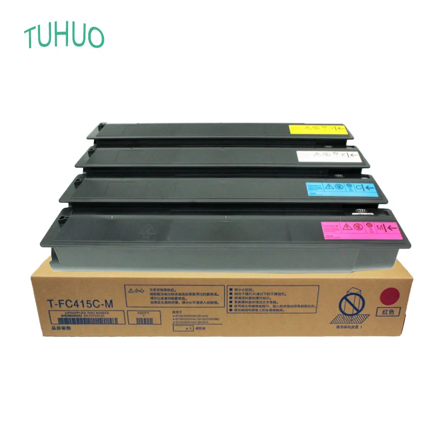 4PCS T-FC415 Toner Cartridge For Toshiba E-STUDIO 2010AC 2510AC 5015AC 4515AC 3515AC 2515AC High Compatible Toner Powder