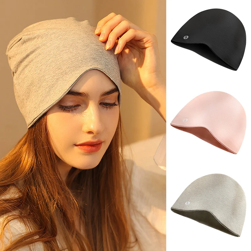 

Cotton Beanies Hat Women Keep Warm Coldproof Sleeping Cap Ear Protection Thicke Bonnet Autumn Winter Female Postpartum Moon Caps