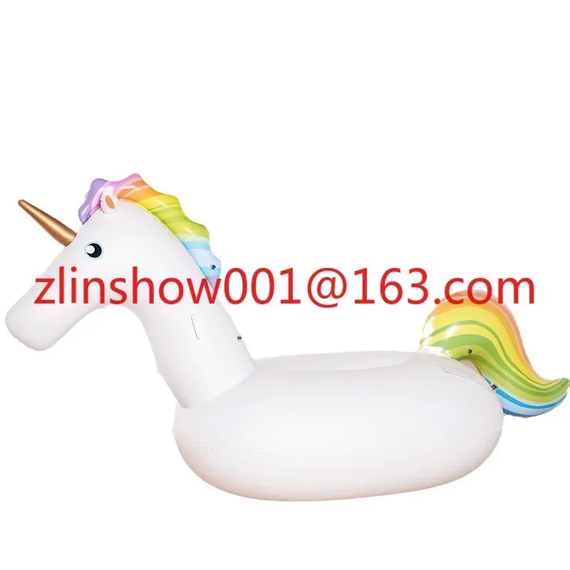 Inflatable unicorn mount Pegasus horse floating row floating bed